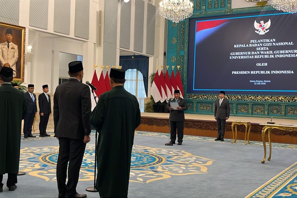 Prabowo Lantik Sudaryono sebagai Kepala Badan Gizi Nasional