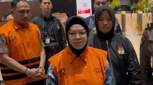 KPK Tahan Bupati Sukoharjo Etik Suryani Usai Tetapkan sebagai Tersangka Dugaan Pemerasan