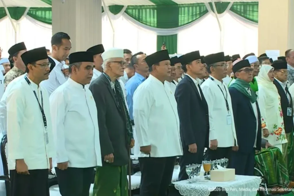 Prabowo-Gibran Hadiri Muktamar ke-35 NU di Jombang, Disambut Para Kiai dan Tokoh Nasional