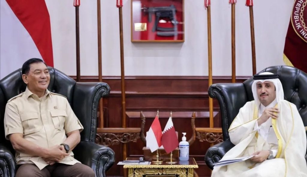 Menhan Sjafrie Bahas Penguatan Kerja Sama Pertahanan Indonesia-Qatar