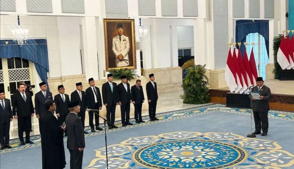 Prabowo Lantik Suahasil Nazara sebagai Menteri Keuangan
